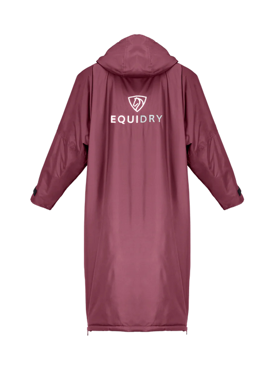 EquiDry Original Thick Fleece Coat - Plum & Grey
