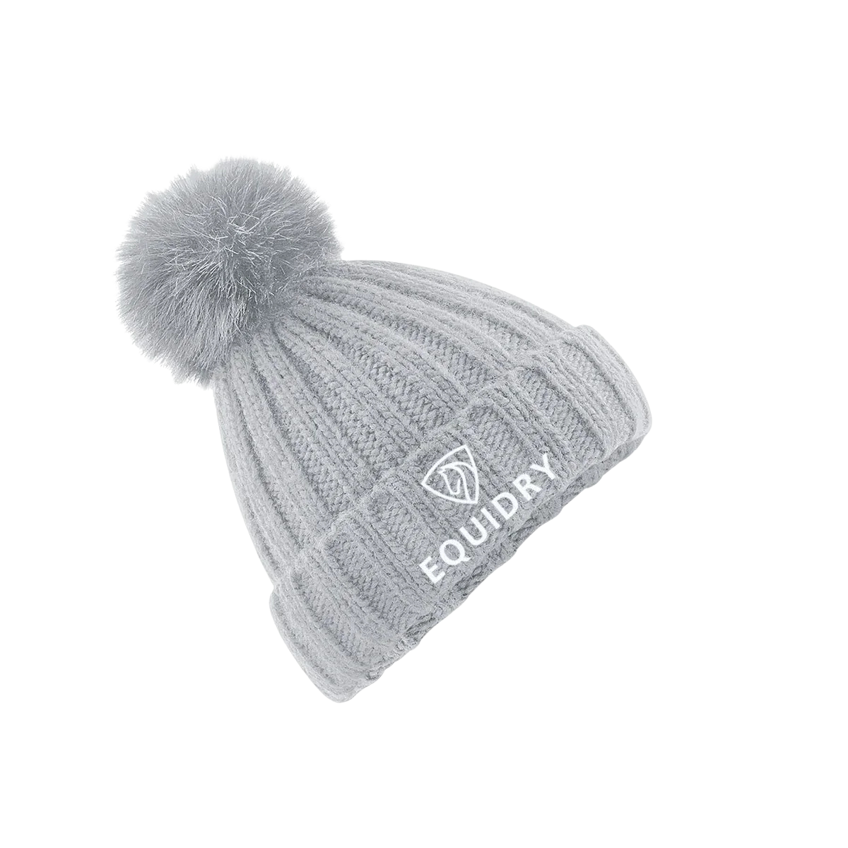 EquiDry Pom Pom Bobble Hat - Grey