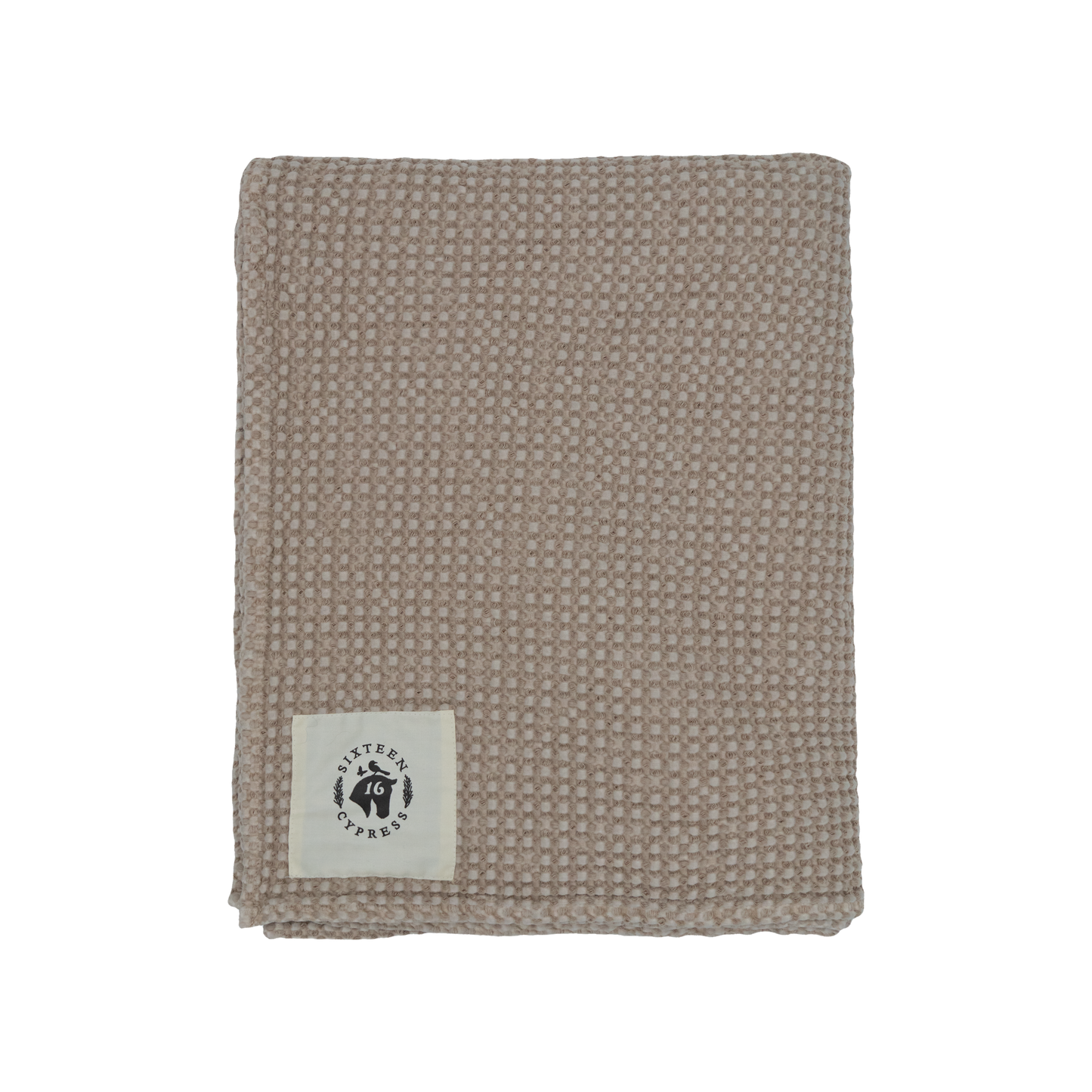 16 Cypress Cotten Waffle Horse Towel - Sand