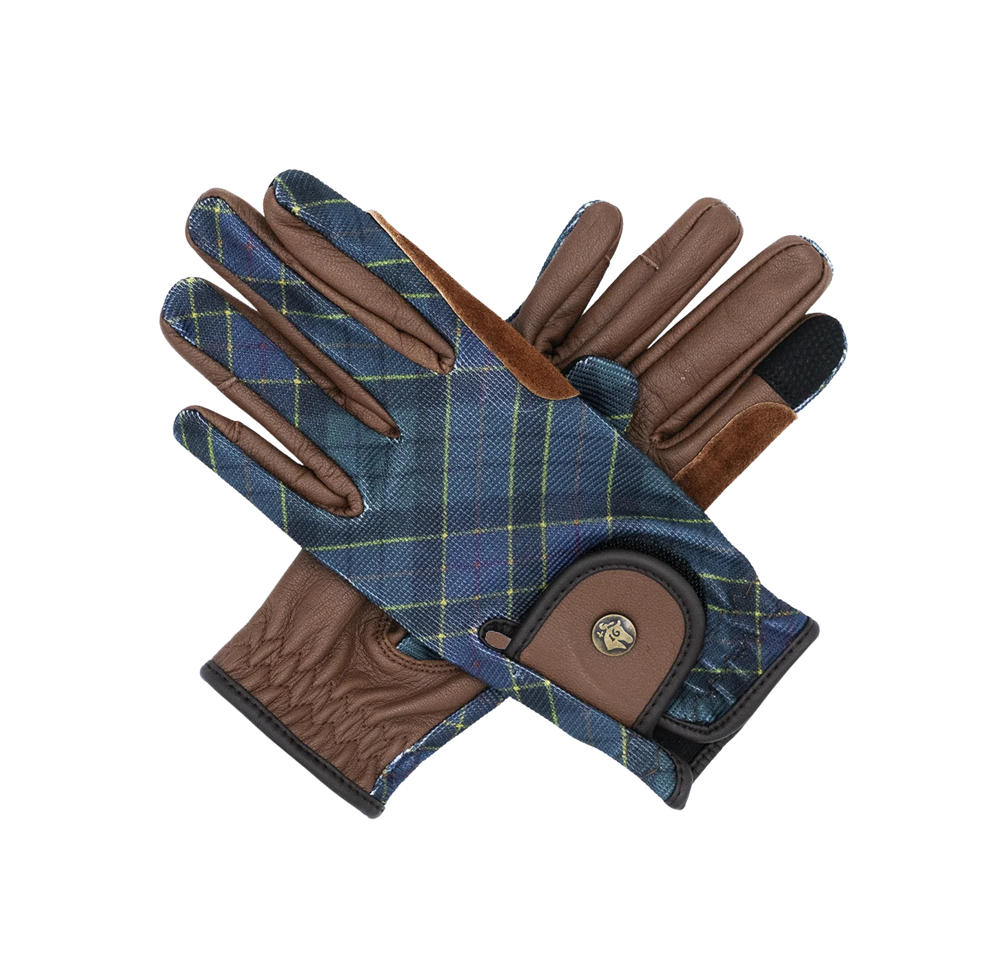 16 Cypress Riding Gloves - Hunter Feild Plaid
