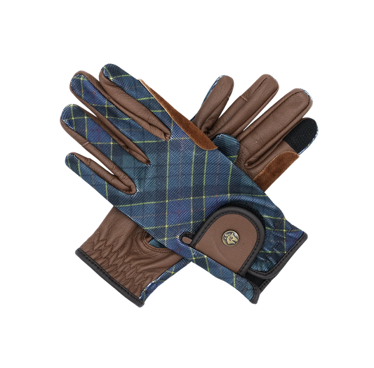 16 Cypress Riding Gloves - Hunter Feild Plaid