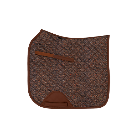 16 Cypress Dressage Pad - Herringbone & Cognac