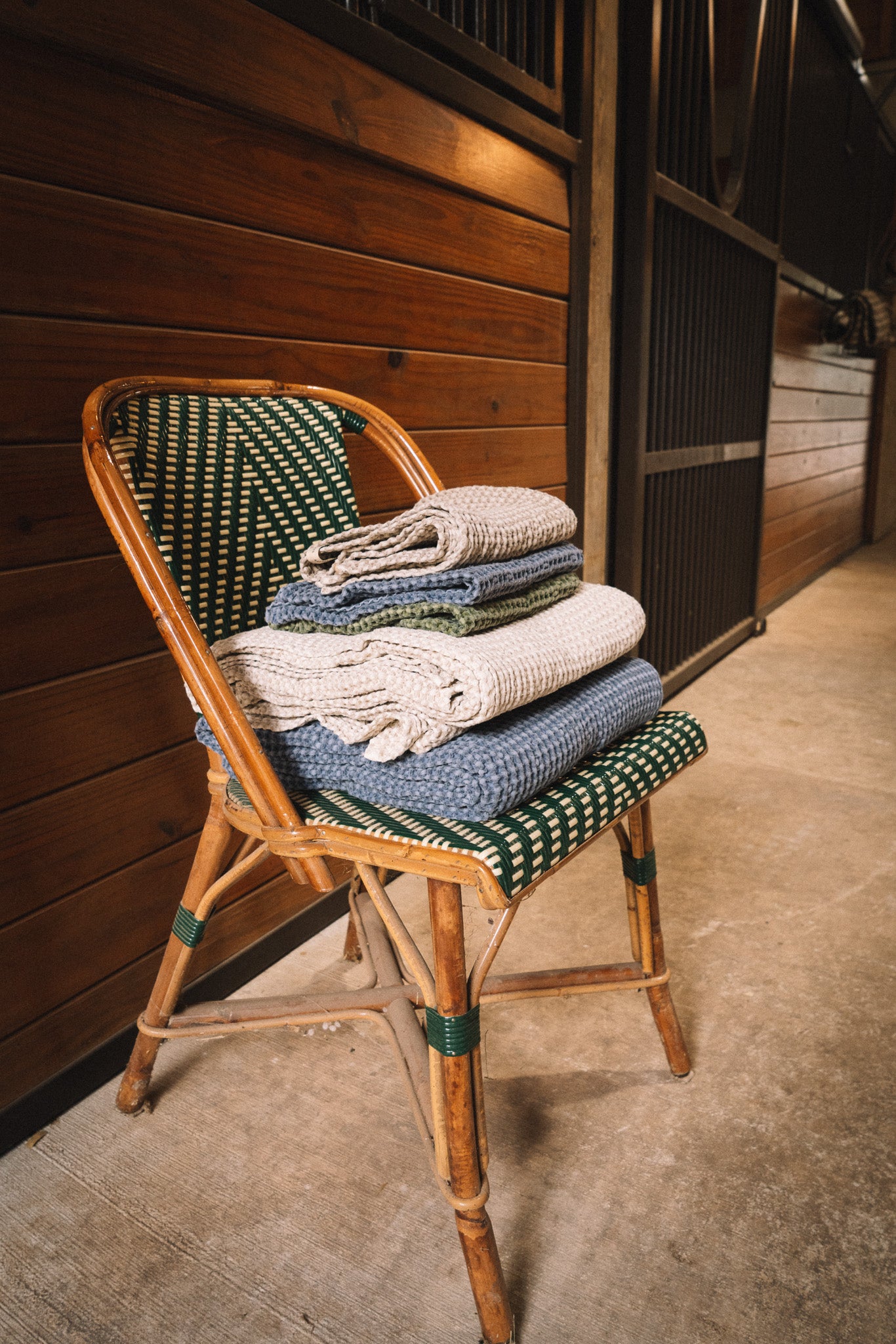 16 Cypress Cotten Waffle Horse Towel - Sand