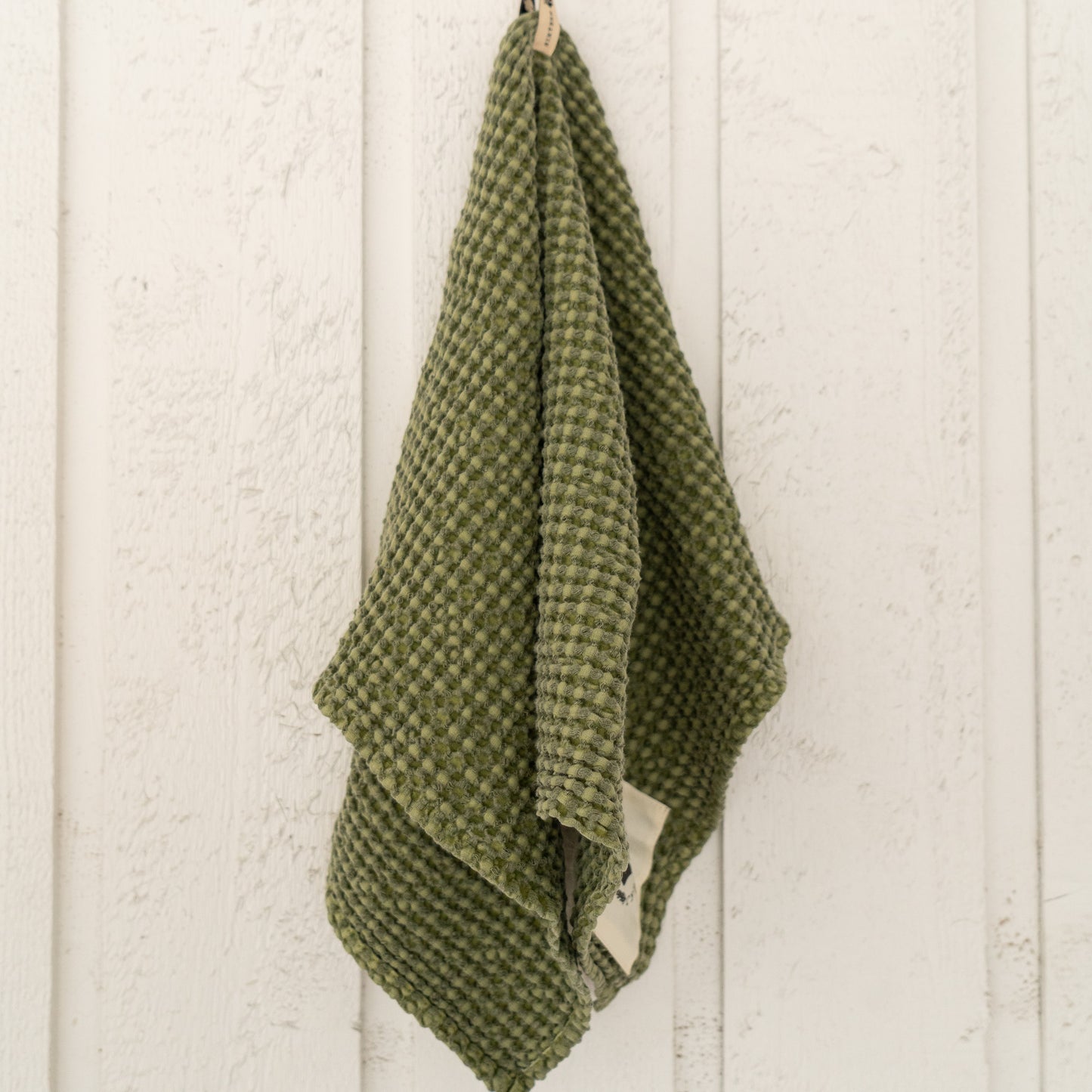 16 Cypress Cotton Waffle Stable Towel - Spruce