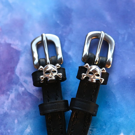 Dreamers & Schemers Spur Strap - Skull & Crossbones